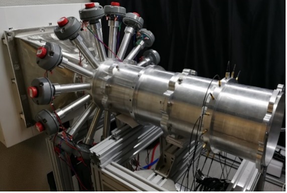 Spinning mode duct test rig