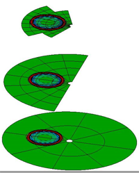 Aircraft Engine Studies: Efficient computation of sound radiation on adaptively refined mesh